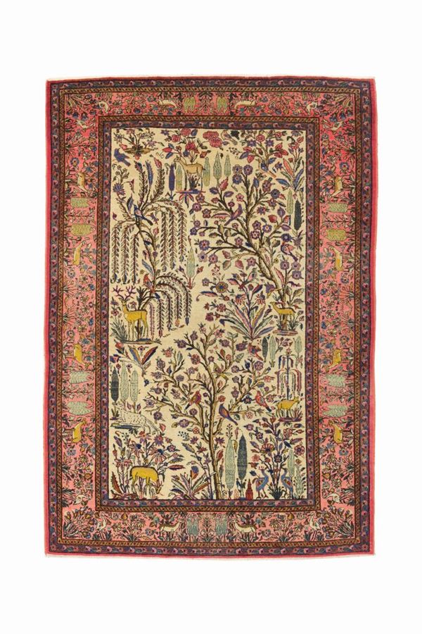 * Tappeto Kashan in lana kork