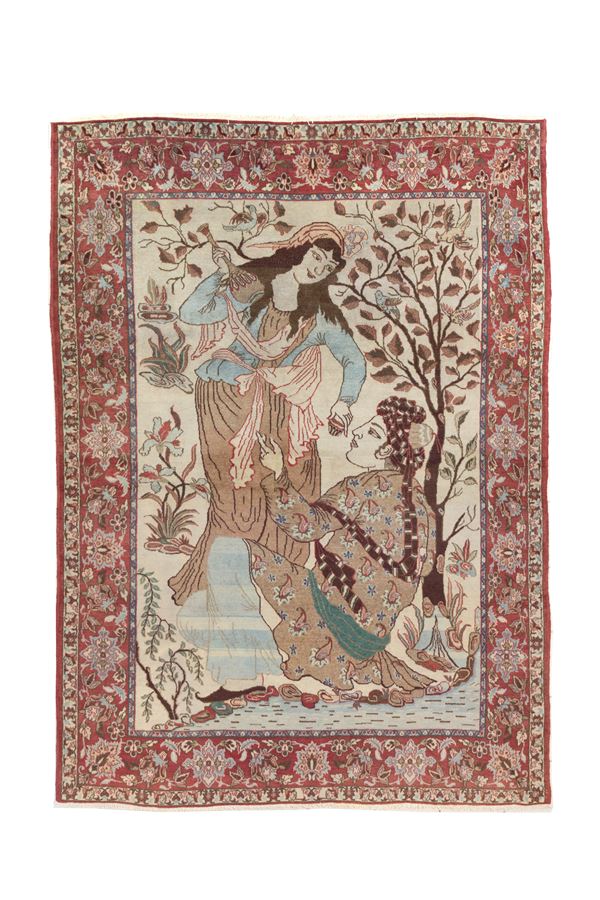 * Tappeto Isfahan in lana