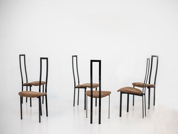 Sei sedie. Produzione CATTELAN ITALIA