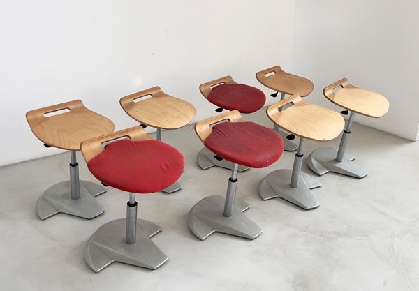 FRITZ CURTIUS - Otto sgabelli Oibò per DECOMA DESIGN