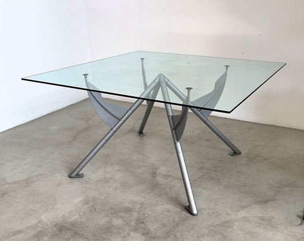 PHILIPPE STARCK - Tavolo quadrato President M per BALERI ITALIA