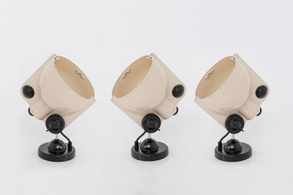 Three adjustable wall lamps. STILNOVO production