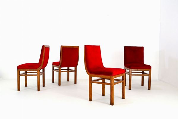 GINO LEVI-MONTALCINI - Four chairs