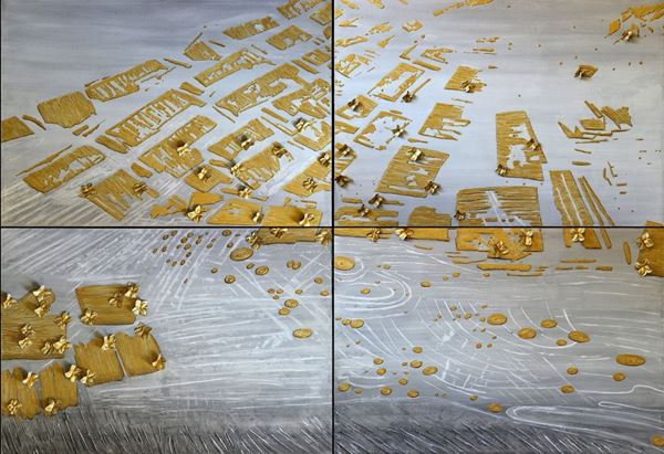GIOVANNA MALACARNE - Mixed technique on canvas with resin details