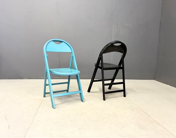 ACHILLE  CASTIGLIONI - Two folding chairs