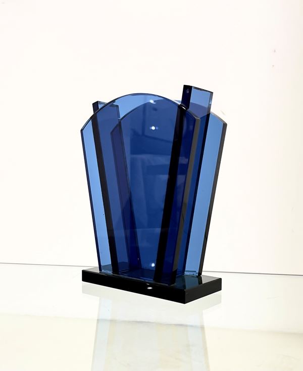 ETTORE SOTTSASS - Vaso in vetro per FONTANA ARTE