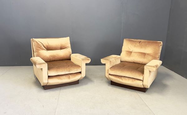 MARCO ZANUSO - Pair of armchairs