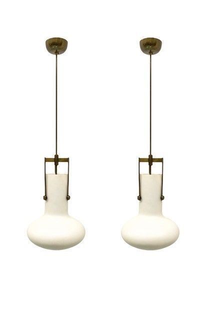 IGNAZIO GARDELLA : Pair of chandelier for AZUCENA  - Auction + DESIGN - Viscontea Casa d'Aste