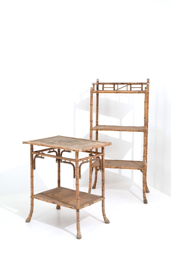Etagere and side table