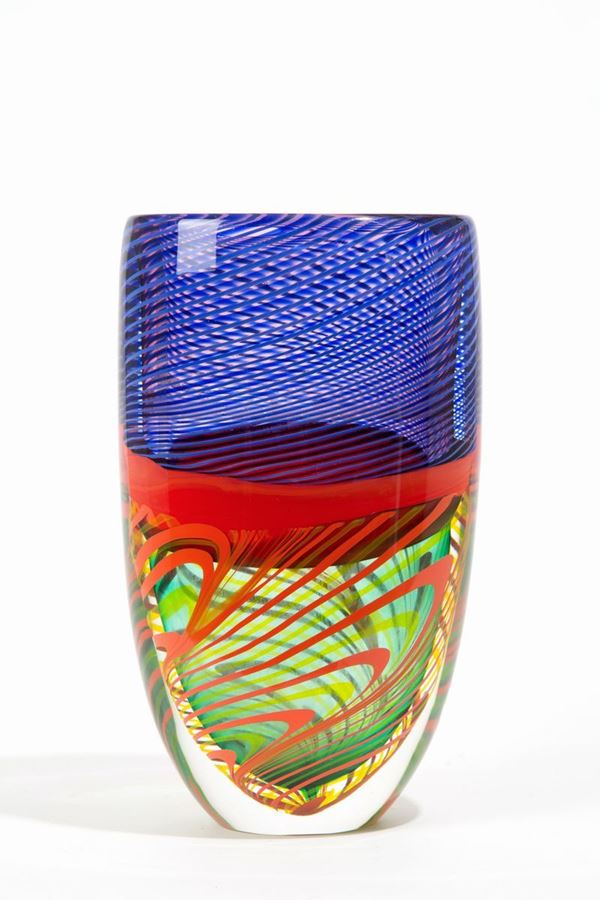 Glass paste vase