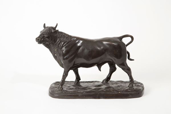 Patinated bronze sculpture