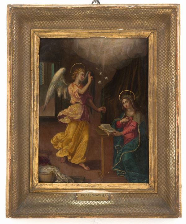 Dipinto olio su rame