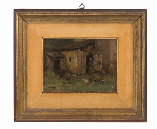 Dipinto olio su tavoletta