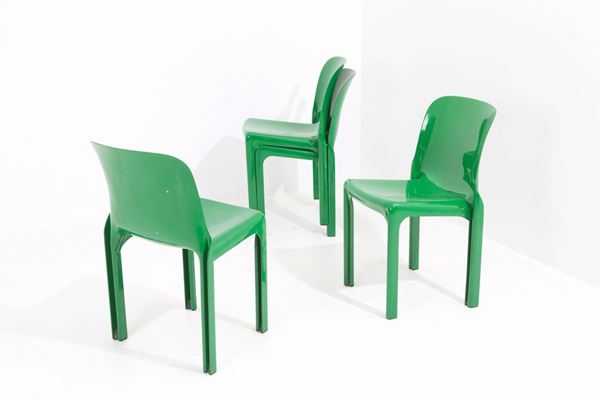 VICO MAGISTRETTI - Four Selene chairs for ARTEMIDE