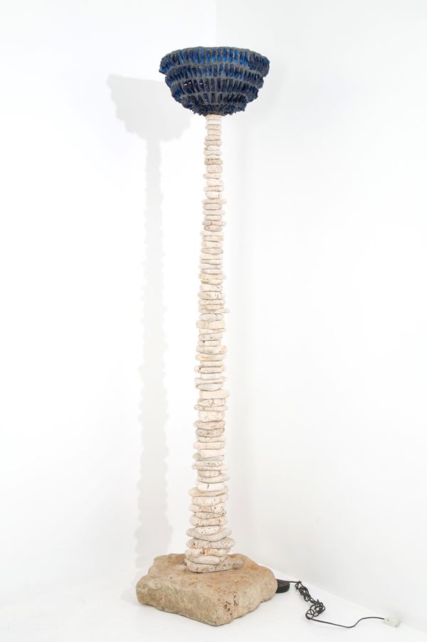 PEPPINO CAMPANELLA - Stone floor lamp