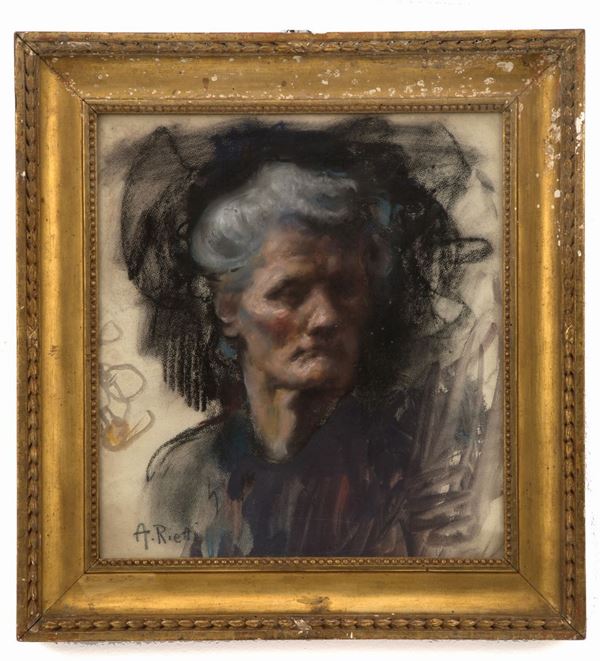 ARTURO RIETTI - Oil painting on cardboard