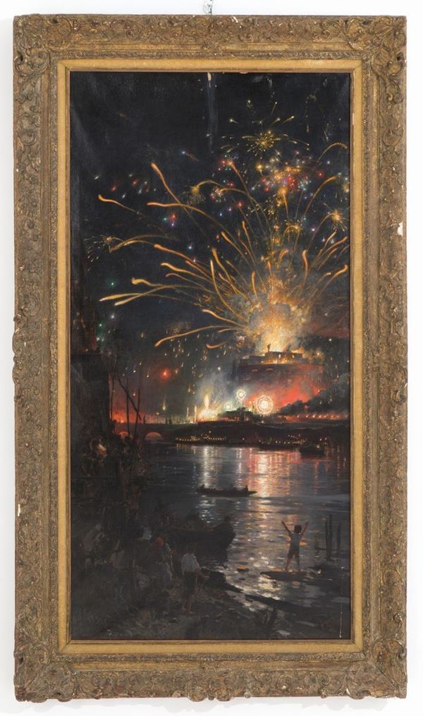 ANTONIO MANCINI - Dipinto olio su tela