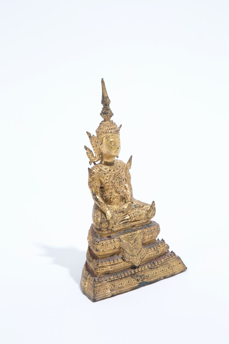 Scultura in Bronzo "buddha Thai"