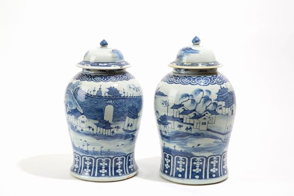 Pair of potiches