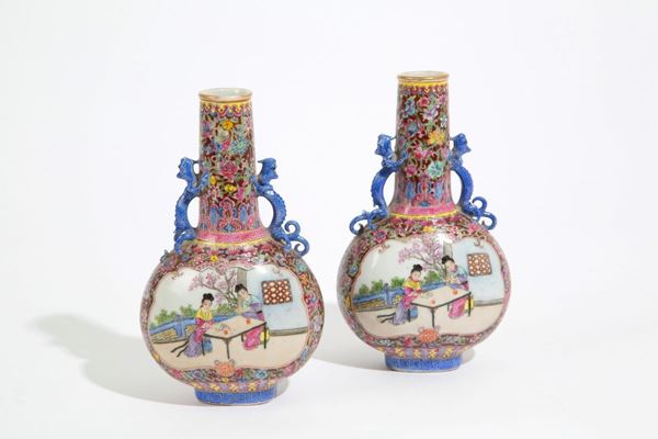 Pair of small vases
