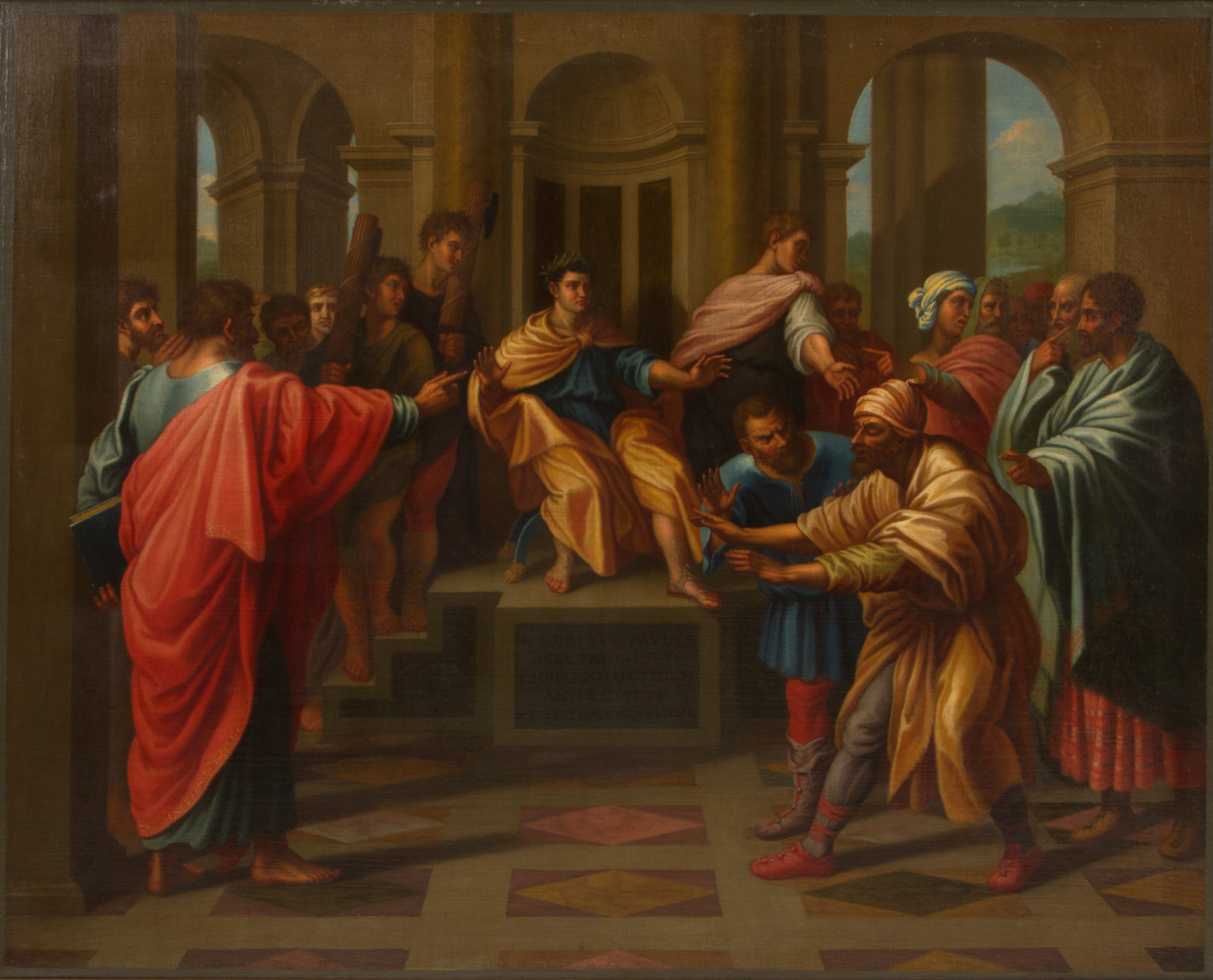 Dipinto ''L'ACCECAMENTO DI ELYMAS''