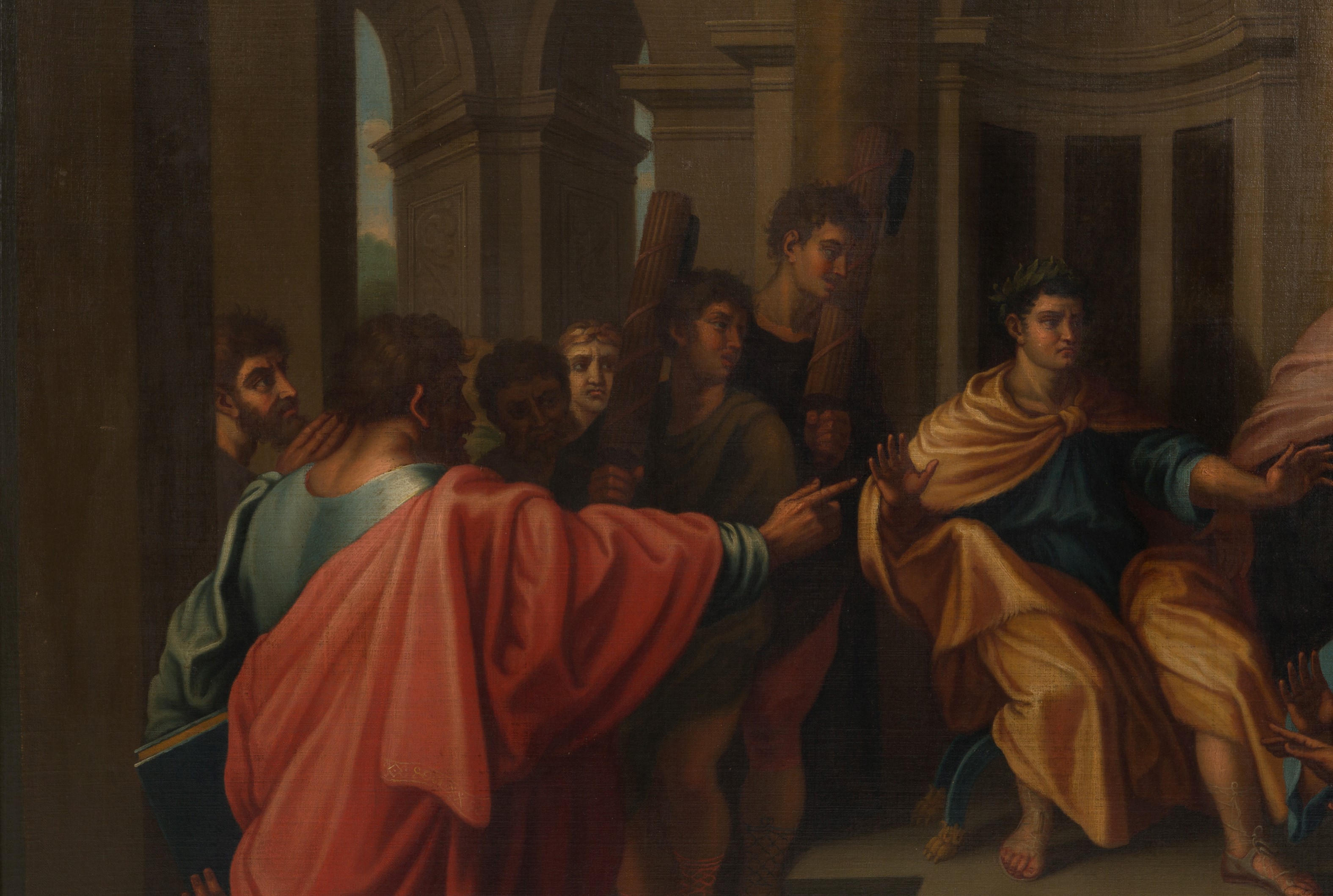 Dipinto ''L'ACCECAMENTO DI ELYMAS''