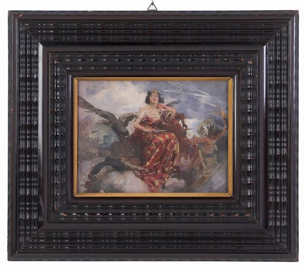 PAOLO GAIDANO - Painting "MUSA MELPOMENE"