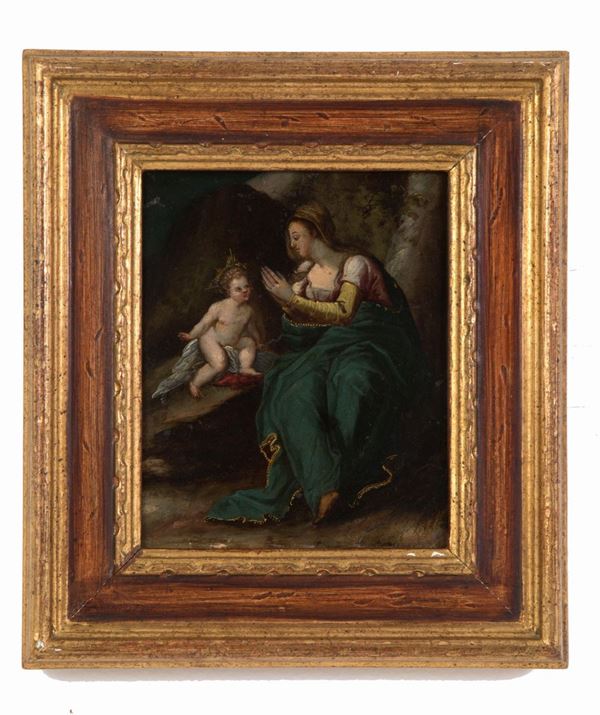 Dipinto "MADONNA E GESU' BAMBINO"