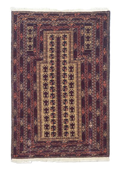 Baluch, Tappeto persiano, fine XX secolo, 135x89 cm ca.