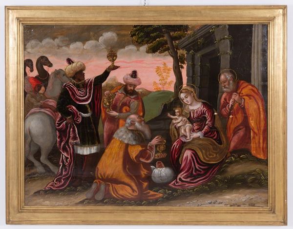 Painting "ADORATION OF THE MAGI"