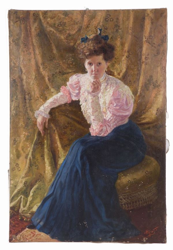 Painting "LADY SITTING"