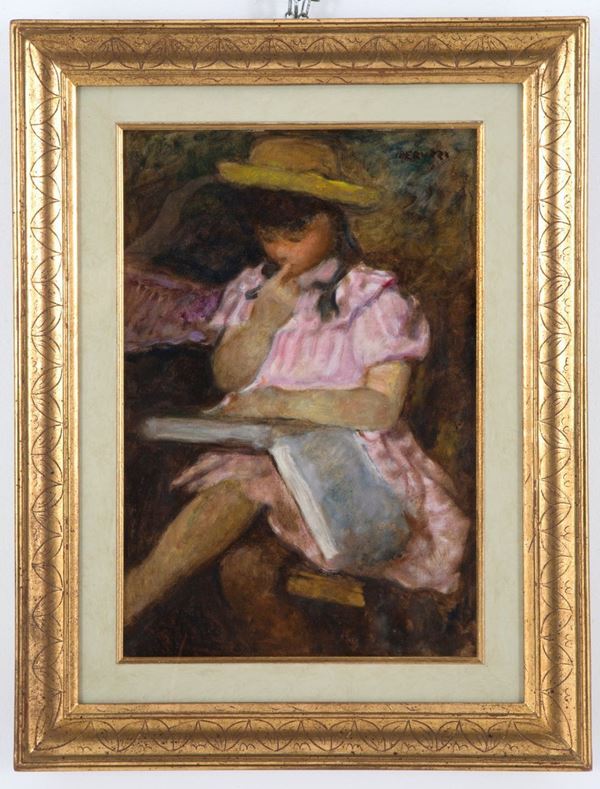 CESARE PERUZZI - Painting "LITTLE LETTER"