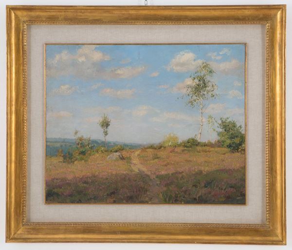 GIGI COMOLLI - Painting "LOMBARD COUNTRYSIDE"