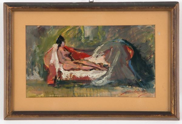 Painting "NUDE OF WOMAN ON DORMEUSE"