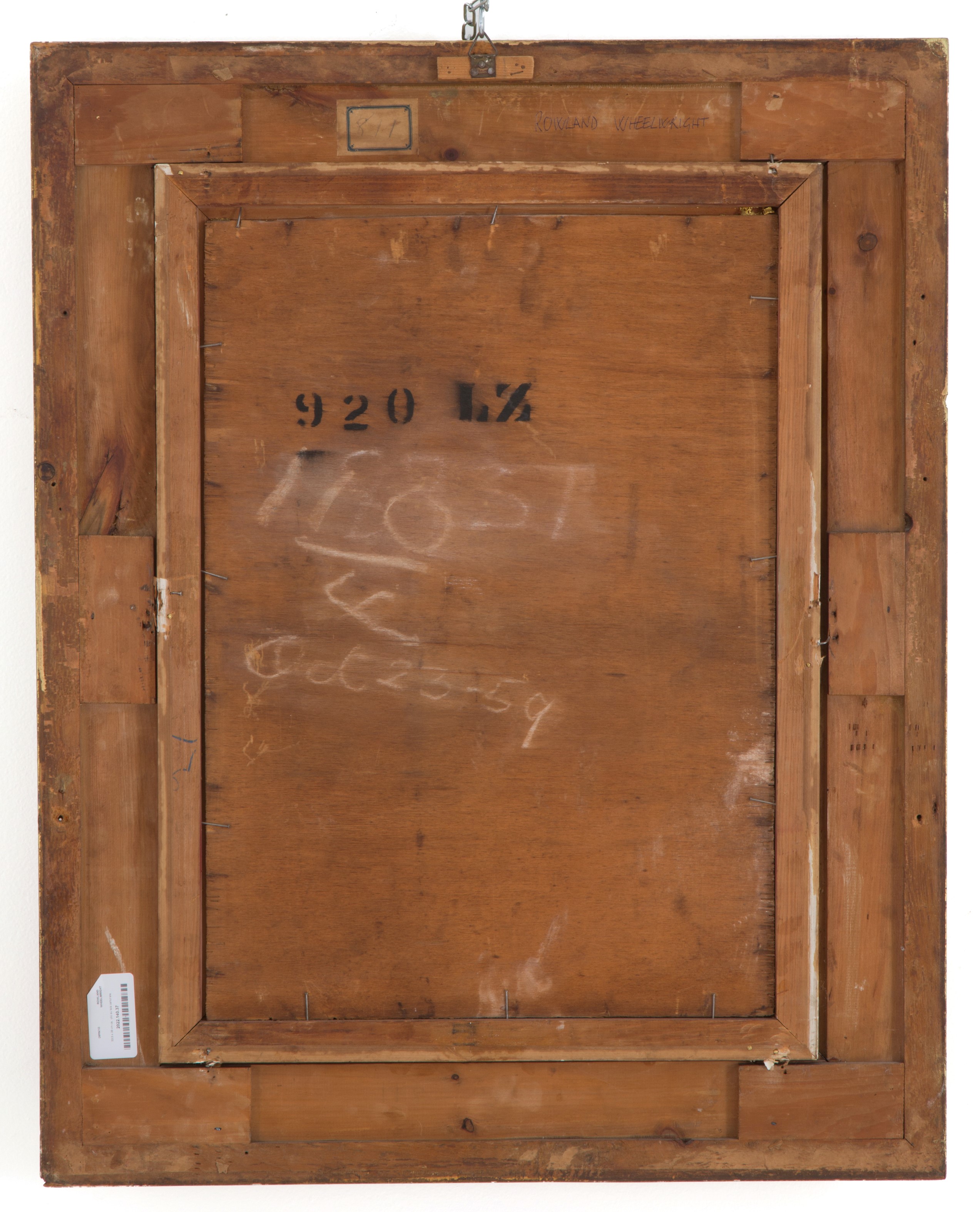 Rowland Wheelwright - Dipinto "carrozza con Personaggi in Paese"