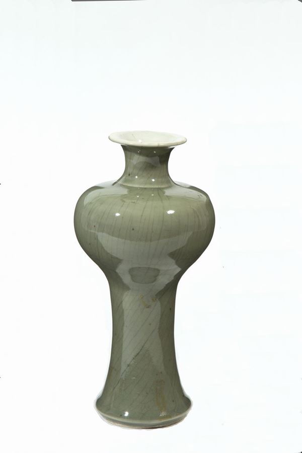 Green vase