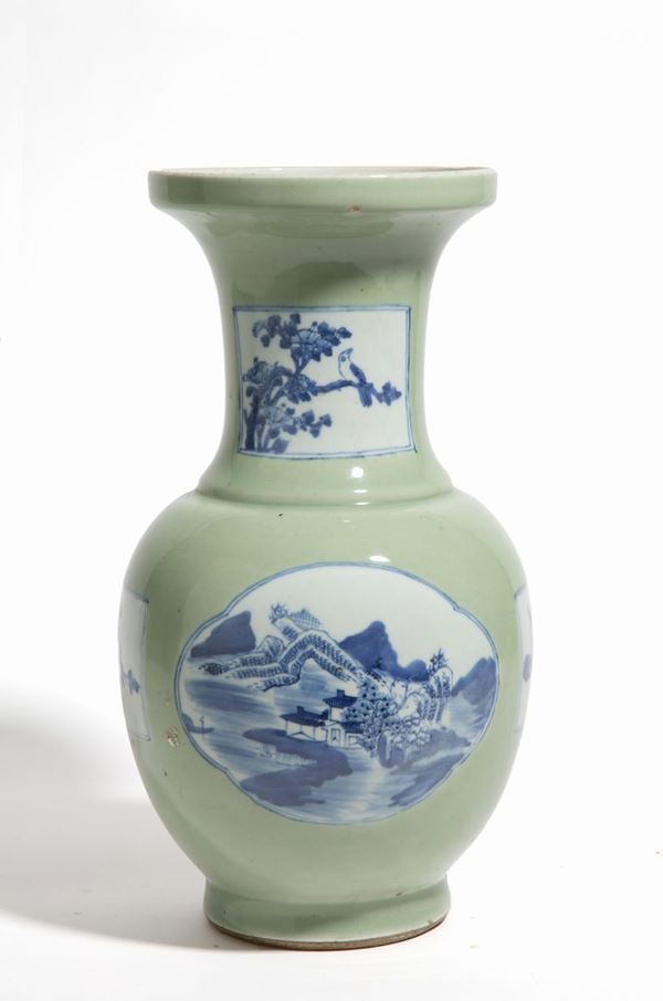 Celadon vase