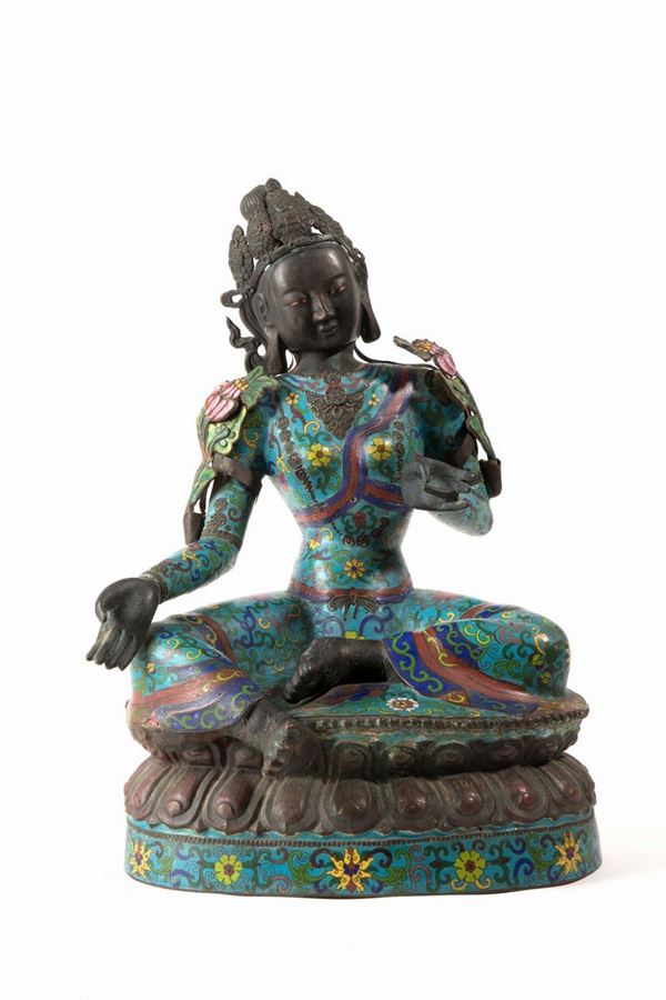 Tara on a lotus flower