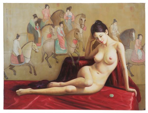 Painting "NUDE OF ORIENTAL WOMAN"