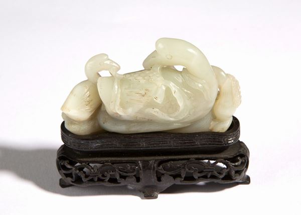 Jade swans