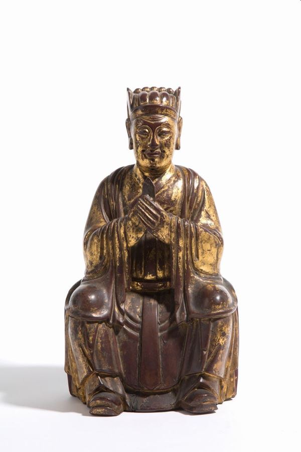 Holy Man in gilded wood