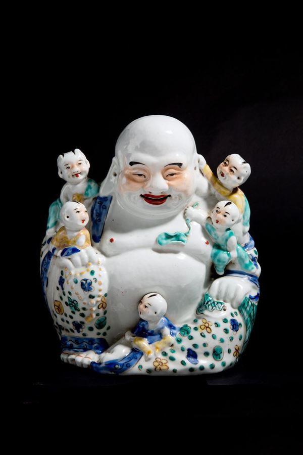 Fertility buddha in porcelain
