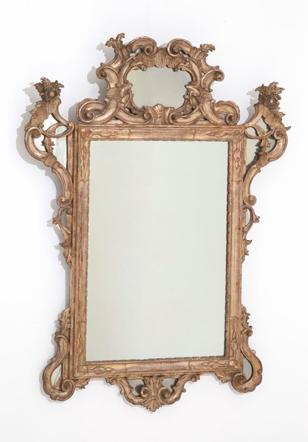 Wooden mirror