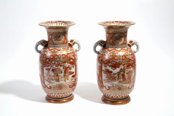 Pair of porcelain vases