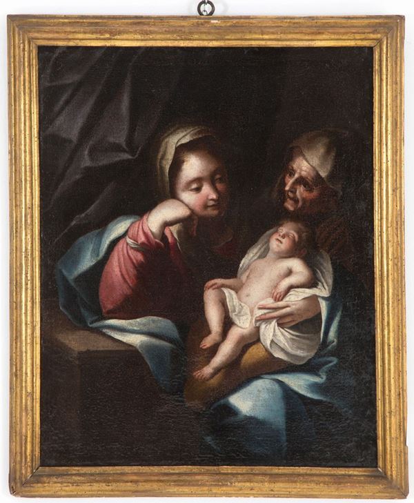 Sisto  Badalocchio - Painting "MADONNA WITH CHILD AND SAINT ELIZABETH"