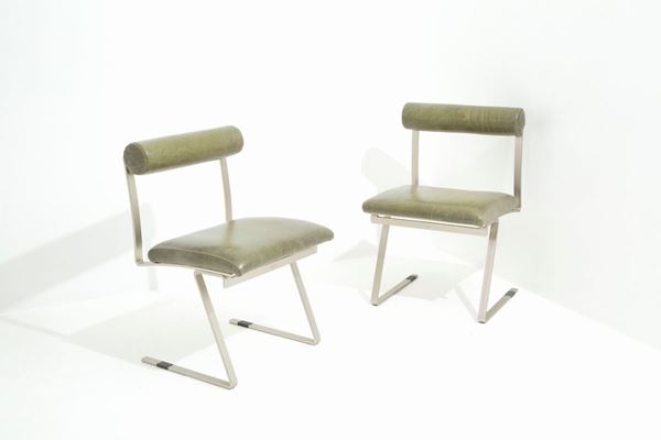 JOE COLOMBO - Pair of Roll chairs for SORMANI