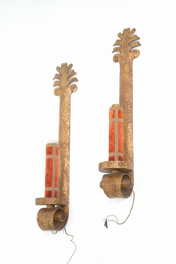 Pair of wall lights
