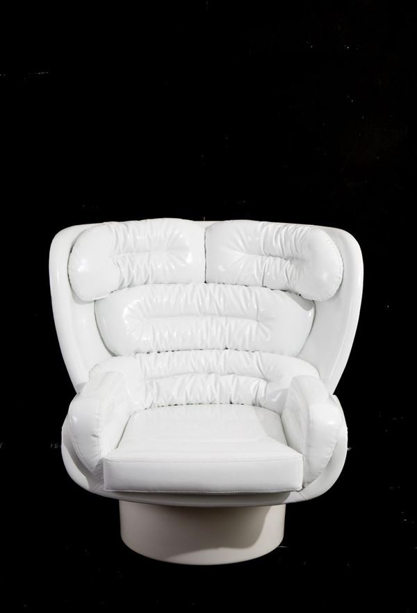 JOE COLOMBO - Elda swivel armchair for LONGHI