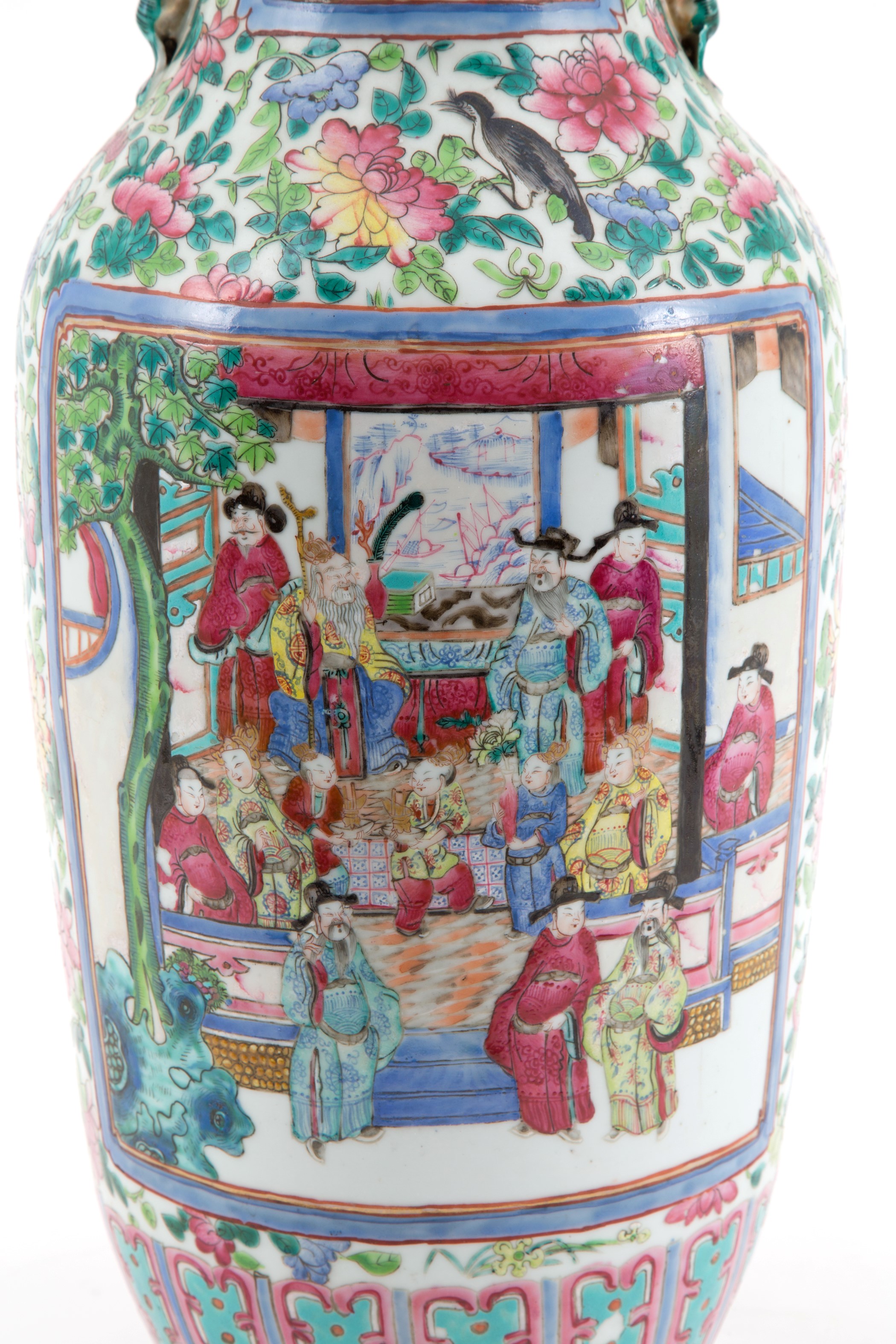 Vaso in porcellana Famiglia Rosa