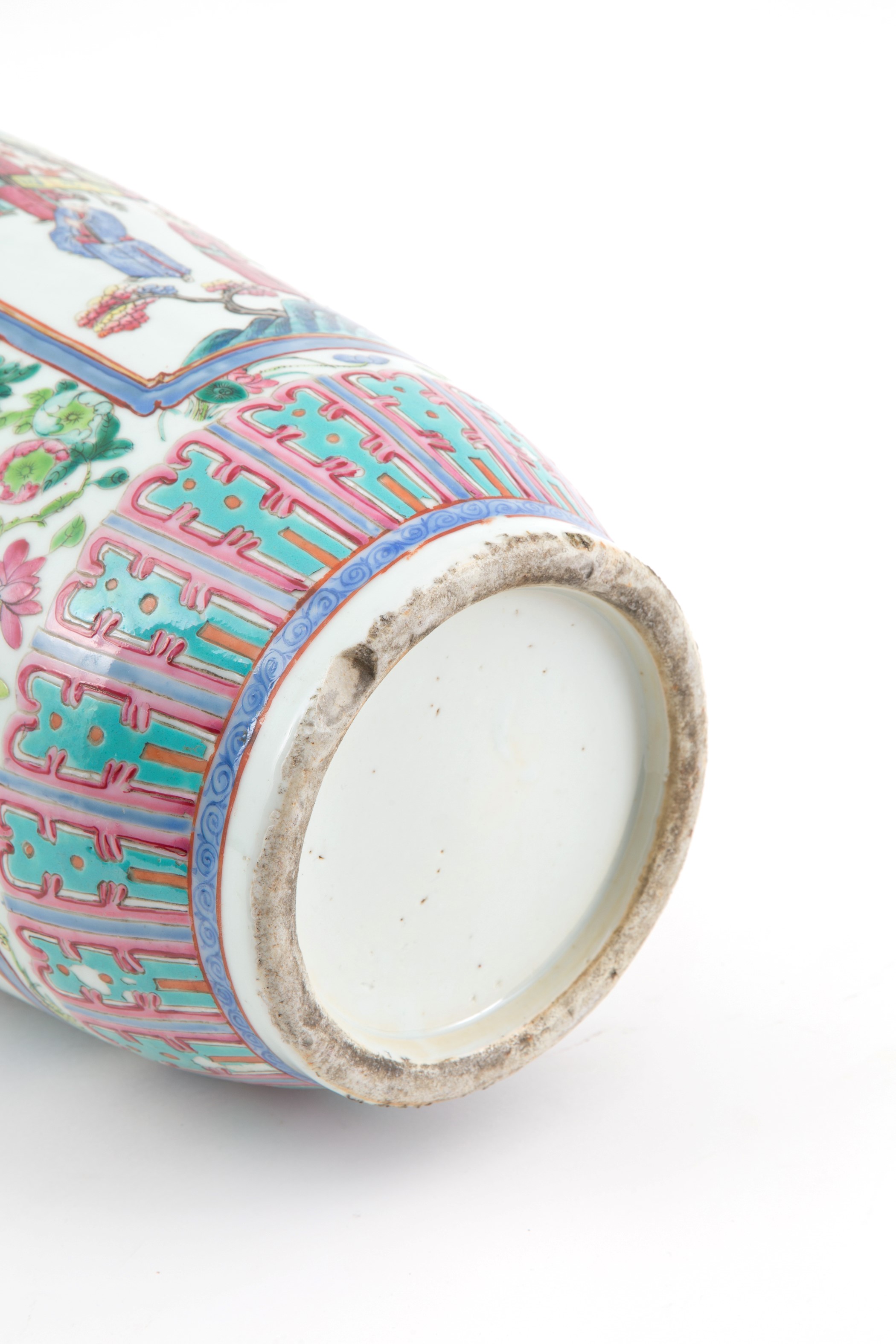 Vaso in porcellana Famiglia Rosa